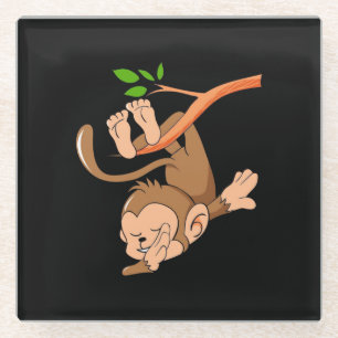 Dabbing Dance Monkey Glasuntersetzer