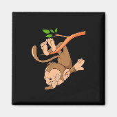 Dabbing Dance Monkey Magnet (Vorne)