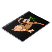 Dabbing Dance Monkey Notizblock (Linke Seite)