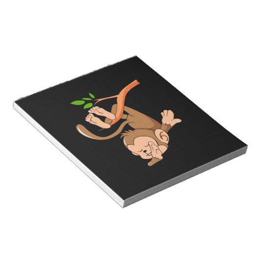 Dabbing Dance Monkey Notizblock (angewinkelt)