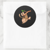 Dabbing Dance Monkey Runder Aufkleber (Tasche)