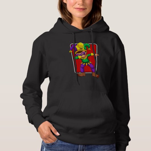 Dabbing Dancing Tradition Boy Mardi Gras Culture D Hoodie (Vorderseite)
