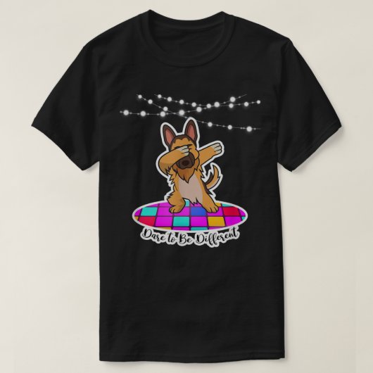 Dabbing Dare to be Different pet d T-Shirt (Design vorne)