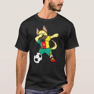 Dabbing Deutscher Schäferhund Kamerun Fußballfans T-Shirt