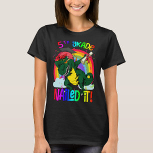 Dabbing Dinosaurier Rex Abschluss Nail I T-Shirt