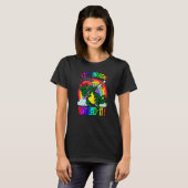 Dabbing Dinosaurier Rex Abschluss Nails T-Shirt (Vorne ganz)