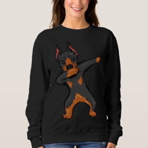 Dabbing Doberman Pinscher Dobermann Dog Boys Sweatshirt
