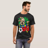 Dabbing Dog Ethiopia Soccer Fans Jersey Ethiopian  T-Shirt (Vorne ganz)
