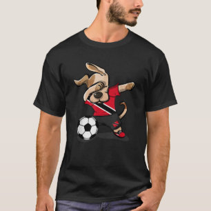 Dabbing Dog Trinidad und Tobago Fußballtrikot Fuß T-Shirt