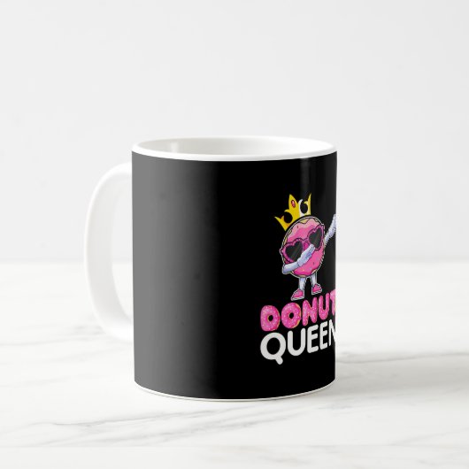 Dabbing Donut Queen Dab Dance Doughnut Donut Kaffeetasse (Vorderseite Links)