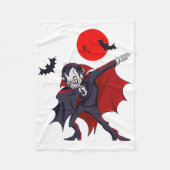 Dabbing Dracula Vampire Halloween Count Dabula Gif Fleecedecke (Vorderseite)
