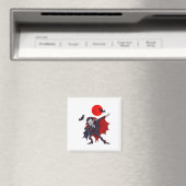 Dabbing Dracula Vampire Halloween Count Dabula Gif Magnet (In Situ (Geschirrspüler))