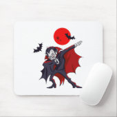 Dabbing Dracula Vampire Halloween Count Dabula Gif Mousepad (Mit Mouse)