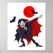 Dabbing Dracula Vampire Halloween Count Dabula Gif Poster (Vorne)