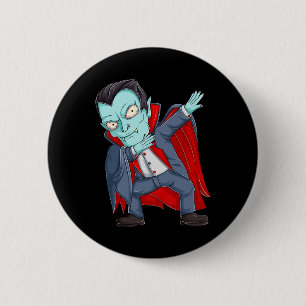 Dabbing Dracula Vampire Shirts Kleinkind Halloween Button