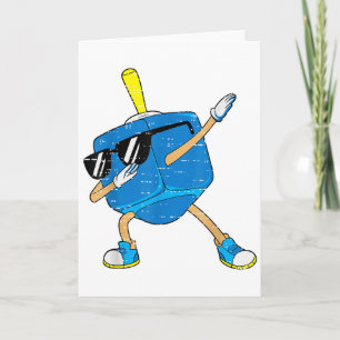 Dabbing Dreidel Chanukka tanzend Chanukkah Kleinki Karte