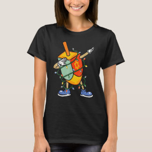Dabbing Dreidel Chanukka  Weihnachtslicht Chanukka T-Shirt