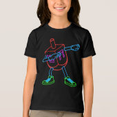 Dabbing Dreidel Funny Hanukkah Geschenke für Kinde Tri-Blend Shirt (Vorderseite)