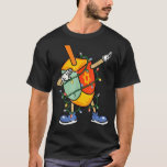 Dabbing Dreidel Hanukkah Christmas Light Chanukah T-Shirt<br><div class="desc">Dabbing Dreidel Hanukkah Christmas Light Chanukah</div>