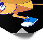 Dabbing Dreidel Hanukkah Dancing Chanukah Kids Gir Poster (Ecke)