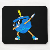 Dabbing Dreidel Hanukkah Dancing Chanukah Toddler Mousepad (Vorne)