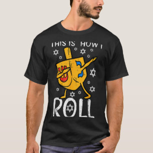 Dabbing Dreidel Hässliches Hanukkah Lustiges Chanu T-Shirt