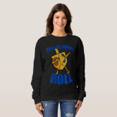 Dabbing Dreidel Ugly Hanukkah Chanukah Men Women Sweatshirt (Vorne ganz)