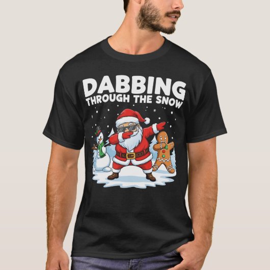 Dabbing durch den Schnee T-Shirt (Vorderseite)