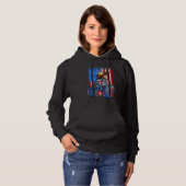 Dabbing Eagle Monster Truck 4. Juli Jungs Ameri Hoodie (Vorne ganz)