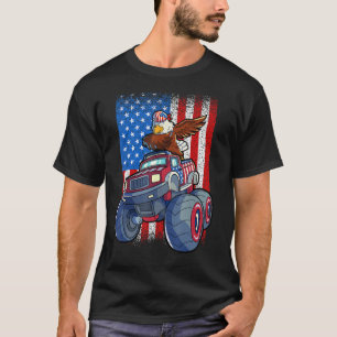 Dabbing Eagle Monster Truck 4. Juli Jungs Ameri T-Shirt