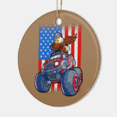 Dabbing Eagle Monster Truck 4. Juli Jungs Keramik Ornament (Links)