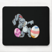 Dabbing Easter Bunny Premium Tri-blend Mousepad (Vorne)