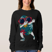 Dabbing Easter Egg Sunglasses Easter Sunday Day  K Sweatshirt (Vorderseite)