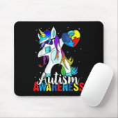 Dabbing Einhorn Autismus Bewusstsein Kinder Mädche Mousepad (Mit Mouse)