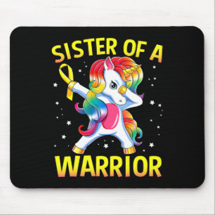 Dabbing Einhorn Bewusstsein für Kinderkrebs Stolz Mousepad