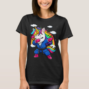 Dabbing Einhorn Brazilian Jiu Jitsu Mutter BJJ Fra T-Shirt