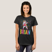 Dabbing Einhorn Brian T-Shirt (Vorne ganz)