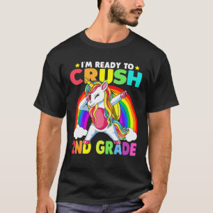 Dabbing Einhorn der zweiten Klasse zurück zur Schu T-Shirt