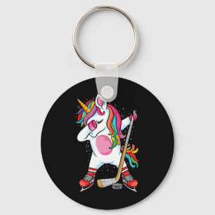 Dabbing Einhorn Eishockey Kinder Jungen Mädchen Lu Schlüsselanhänger
