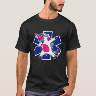Dabbing Einhorn EMS EMT Krankenschwester Medic Arz T-Shirt