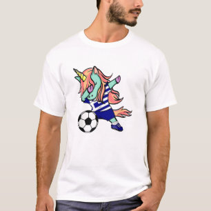Dabbing Einhorn Fußball Griechenland Trikot Shirt
