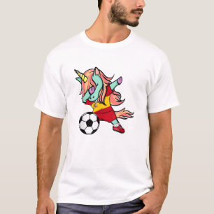 Dabbing Einhorn Fußball Spanien Trikot Shirt Spani