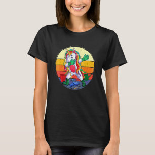 Dabbing Einhorn Gärtnerei Vintage Süße Mädchen Kle T-Shirt