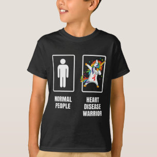 Dabbing-Einhorn-Herzkrankheit-Krieger-Überlebender T-Shirt