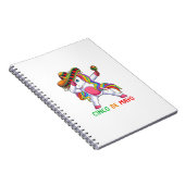 Dabbing Einhorn Lass uns Fiesta Cinco de Mayo Kind Notizblock (Rechte Seite)