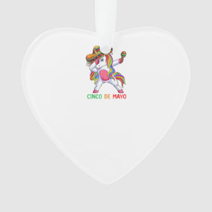 Dabbing Einhorn Lass uns Fiesta Cinco de Mayo Kind Ornament