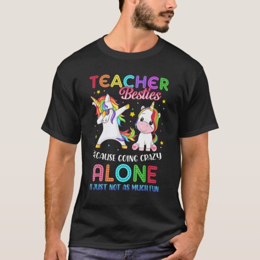 Dabbing-Einhorn-Lehrerin T-Shirt (Vorderseite)