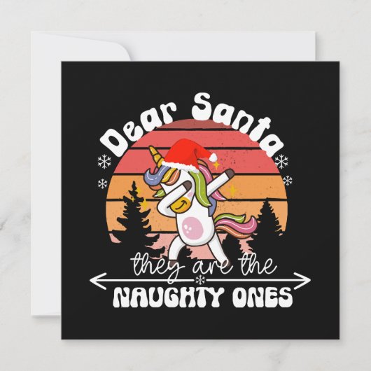 Dabbing Einhorn Lustiges Weihnachten (Vorderseite)