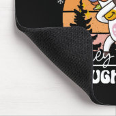 Dabbing Einhorn Lustiges Weihnachten Mousepad (Ecke)
