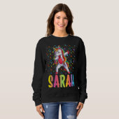 Dabbing Einhorn Sarah Sweatshirt (Vorne ganz)
